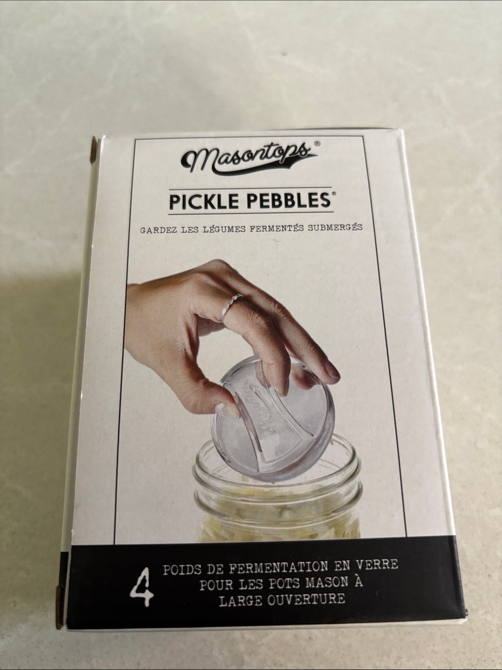 Masontops Pickle Pebbles Fermentation Weights - White Box BNIB Jars Canning